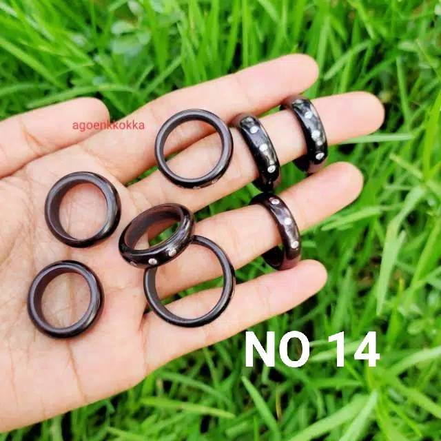 CINCIN mata 3 hitam ukuran 14 kokka kaukah