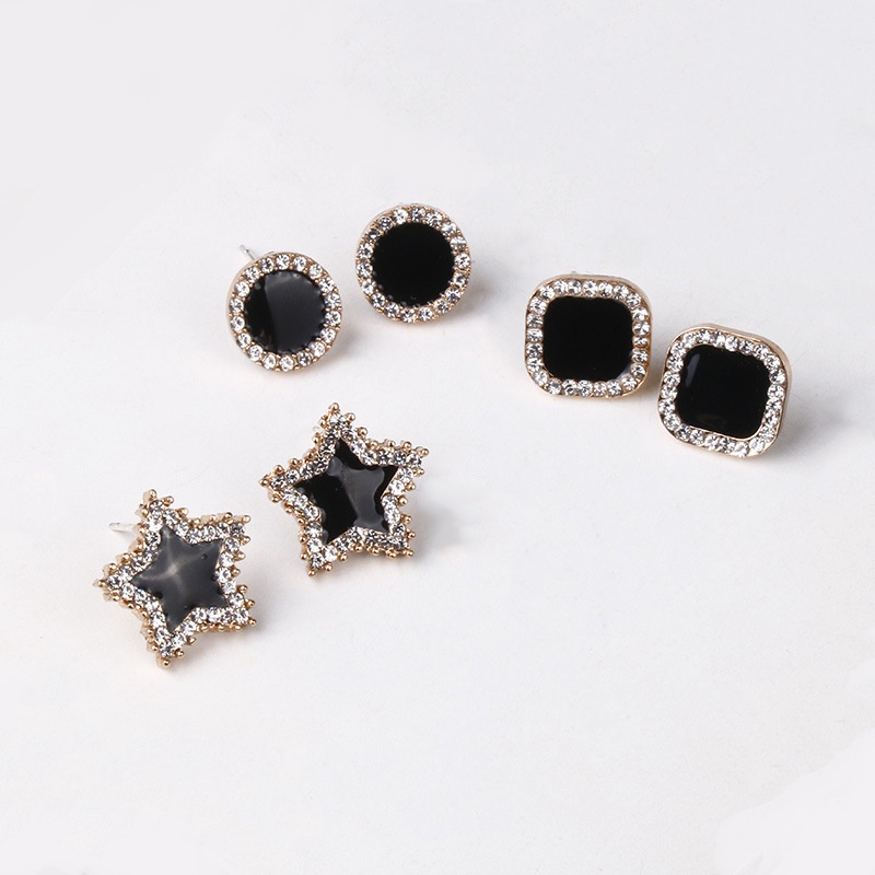 Anting Tusuk Bahan Sterling Silver 925 Desain Bintang Gaya Korea Untuk Wanita