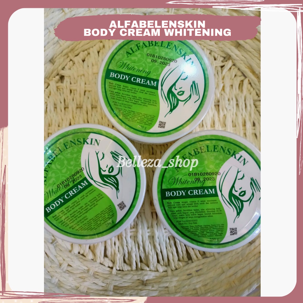 BODY CREAM ALFABELENSKIN / Body Lotion/ Body scrub BPOM