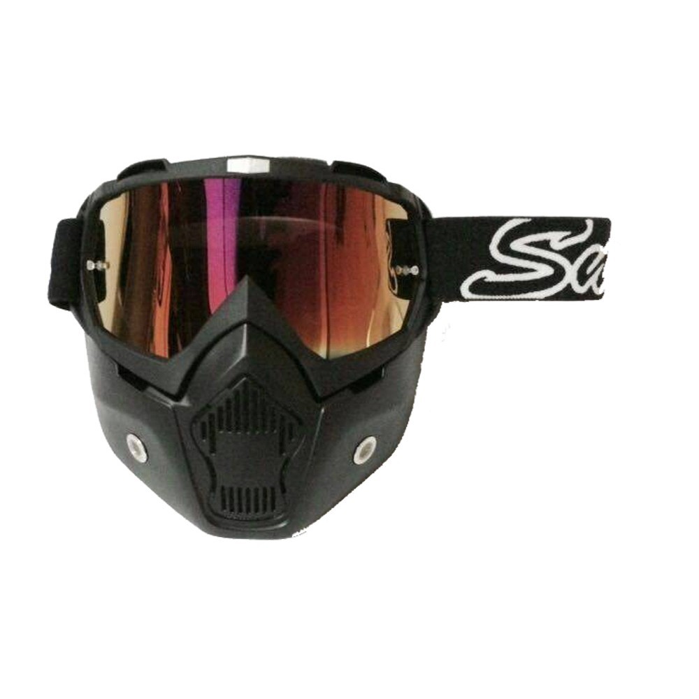 Goggle Mask Mx18 Snail Visor Red Original