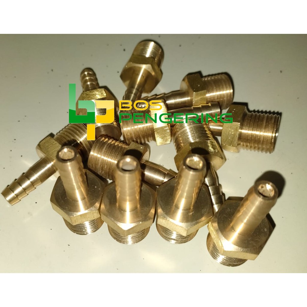 Hose Nipple / Nepel Selang 1/2 Kuningan