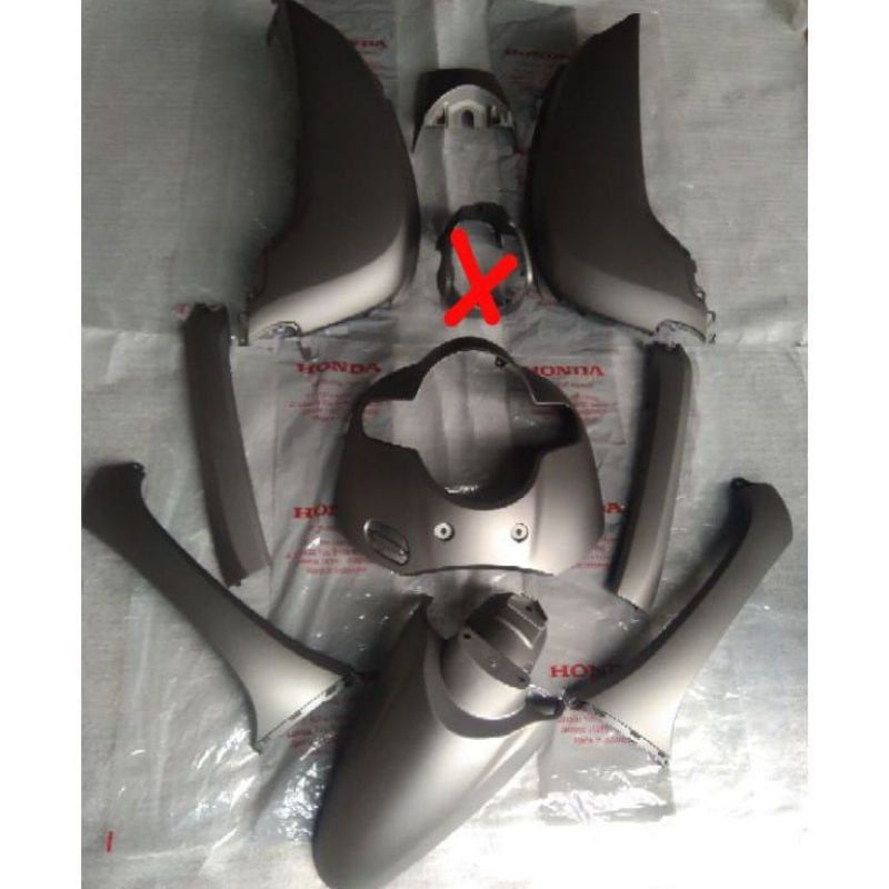 Paketan Full set Body Halus Scoopy Fi esp Donat ring 12 k93 2018 sampai 2020 matte brown coklat dof