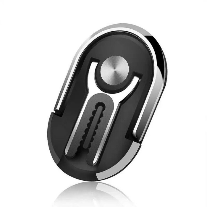 Ring Standing Universal Stand HP Iring + Car Holder Air Vent Original - Hitam