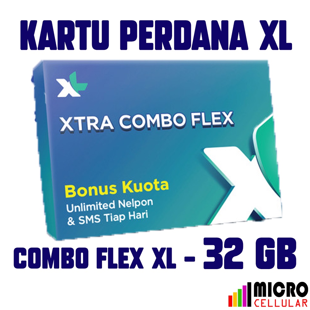 Kartu Perdana XL Combo Flex XL 32 GB + Bonus Kuota 7 GB