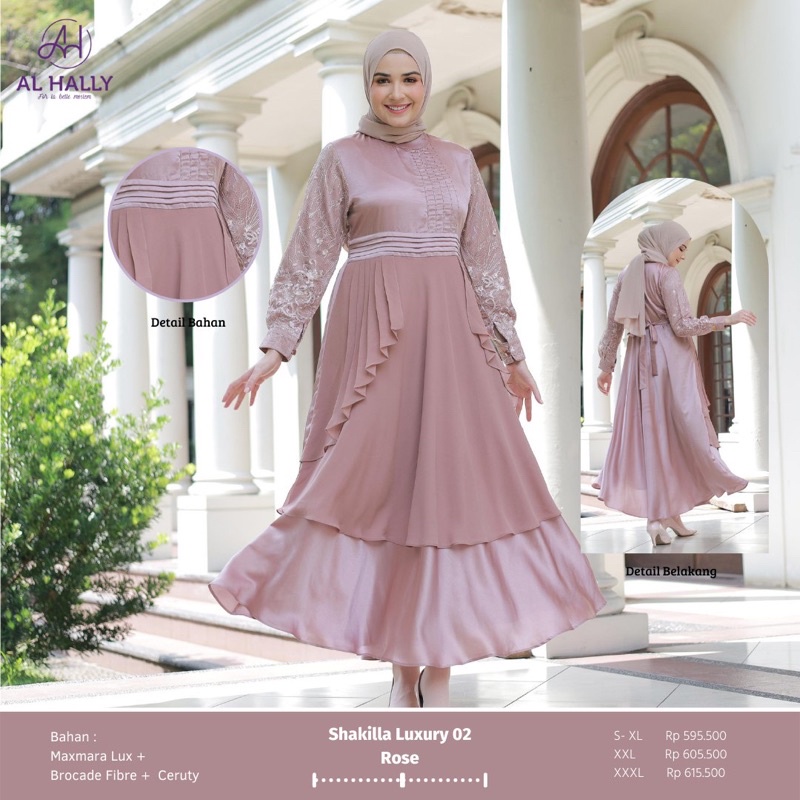 [COD] Gamis Jumbo LUXURY Terbaru ALHALLY SHAKILLA LUCURY 02 PREMIUM ORIGINAL || Best Seller || Maxma