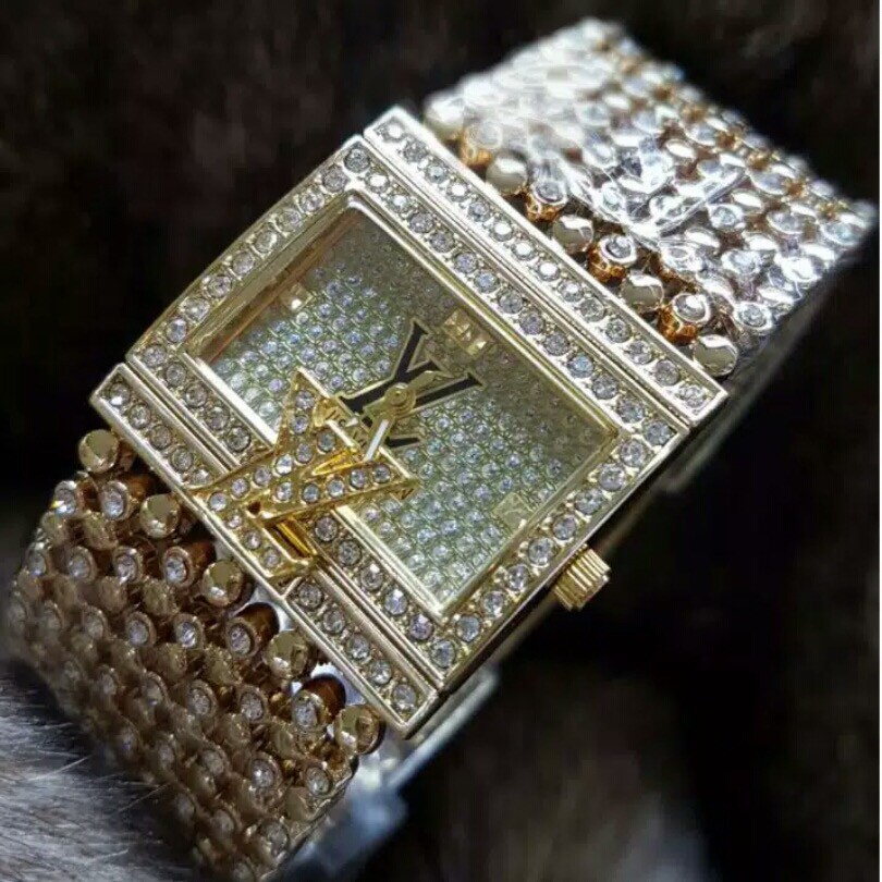 JAM TANGAN LV MERICA GOLD LV001