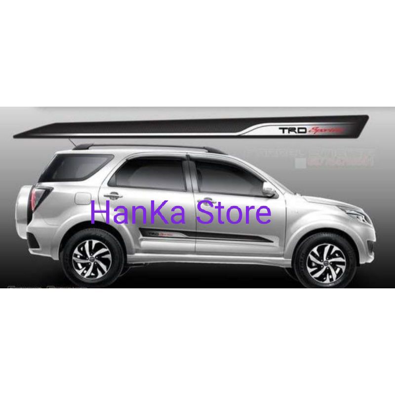 Stiker pintu Rush TRD sportivo.