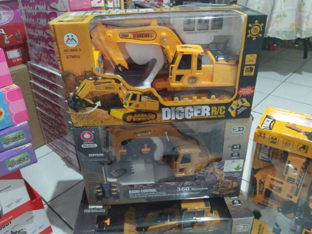 Mainan R/C Truck Digger Excavator