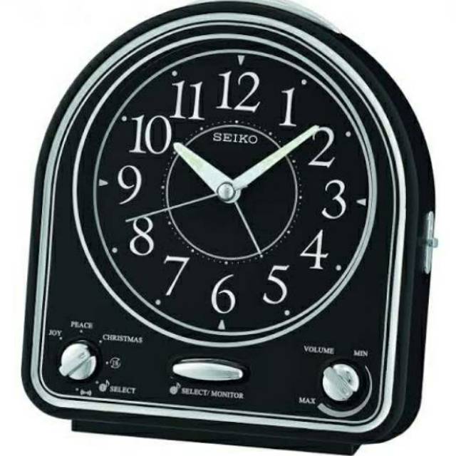 Jam Meja/ Weker Seiko QHP003 - Quiet Sweep & Selectable Alarm