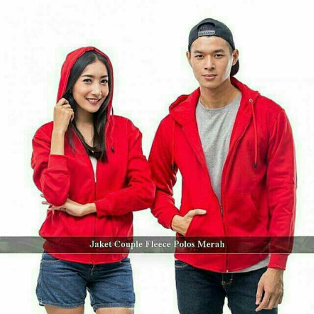 Zipper Polos.Jaket Hoodie Pria Warna Merah.Hoodie Cowok Kasual.Hoodie Distro Cowok.Jaket Couple