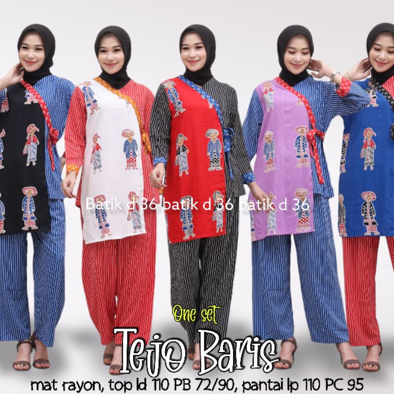 Setelan wanita rayon halus baju santai atasan panjang cewek kasual kekinian cantik trendy muslim mus