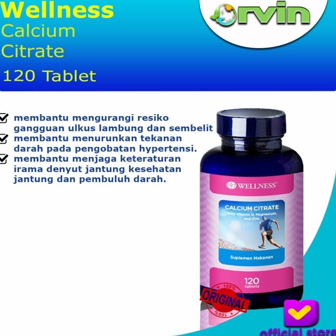Wellness Calcium Citrate 120 Tablet | Calcium Citrate | Multivitamin