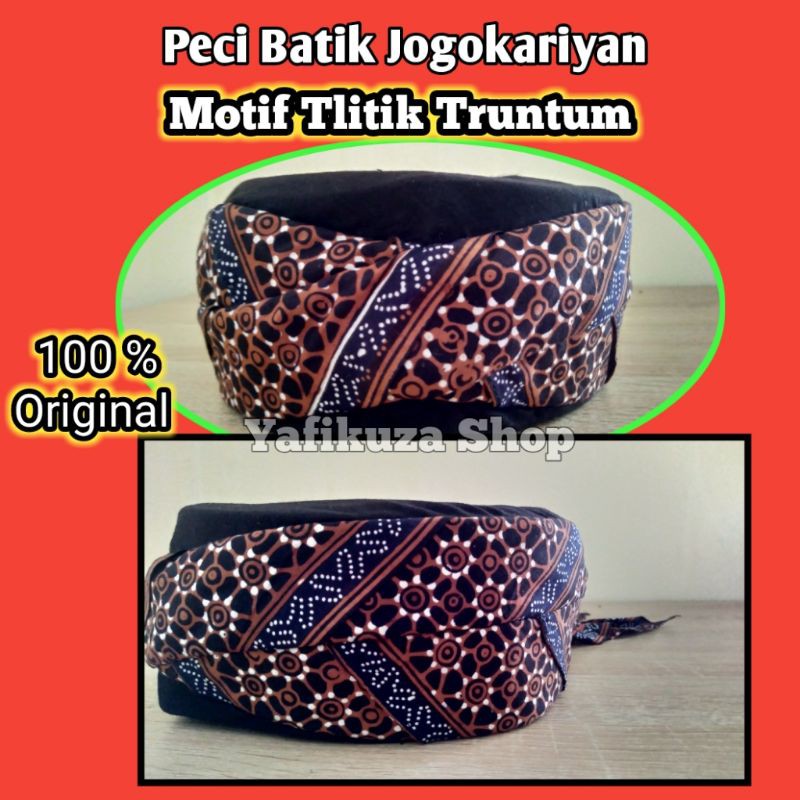 Peci keren batik jogokariyan motif Tlitik Truntum murah