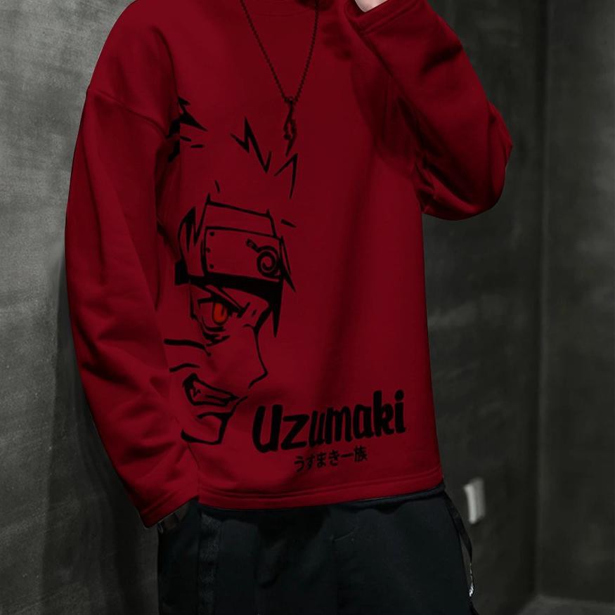 ♟ Baju pria NARUTO/kaos pria distro/kaos pria murah/kaos pria lengan panjang/kaos pria keren ☚