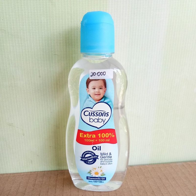 CUSSONS BABY OIL MILD&amp;GENTLE, SOFT&amp;SMOONTH 100+100ML