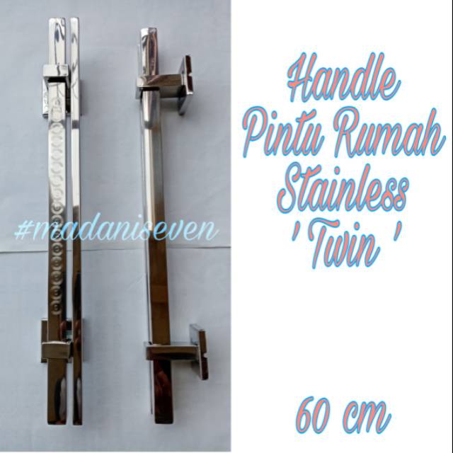 Handle Pintu Rumah / Gagang Pintu Rumah / Handle Pintu Rumah Minimalis TWIN 60 cm