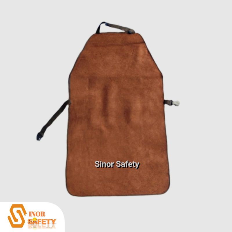 Apron Las DADA Kulit Sapi Warna Cokelat