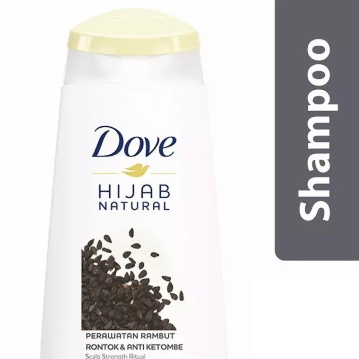 DOVE SAMPO HIJAB NATURAL ANTI KETOMBE & PERAWATAN RAMBUT RONTOK 290ML