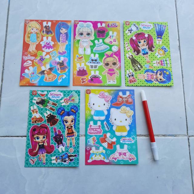 Mainan anak Paperdoll BP Bongkar pasang boneka kertas jadul jaman dulu 90an-4