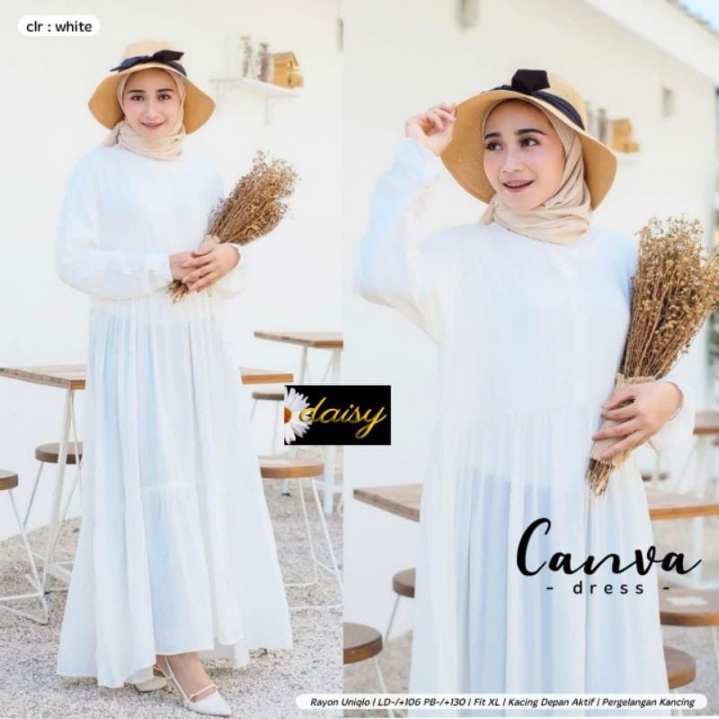 (DBY) GAMIS MIDI CARVA DAILY BUSUI MIDI DRESS RAYON