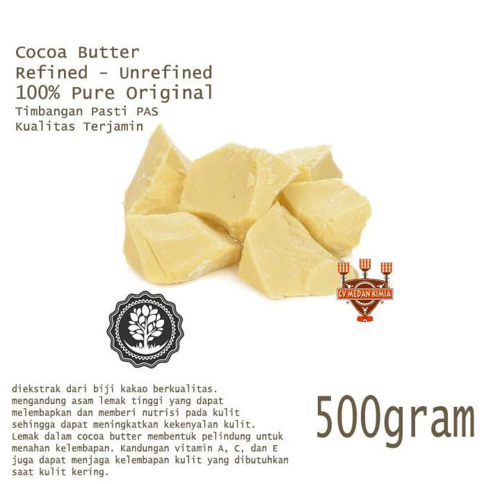

REFINED COCOA BUTTER REFINED 500 GRAM 500GRAM