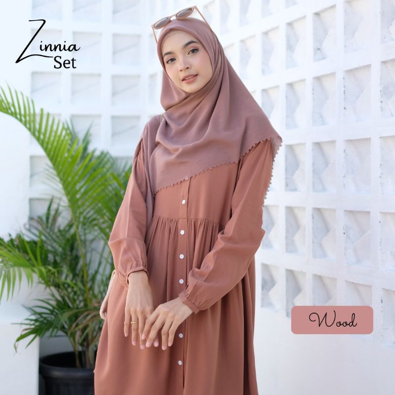setelan tunik + rok/ zinnia set mianadaily/one set tunik / setelan rayon / murah