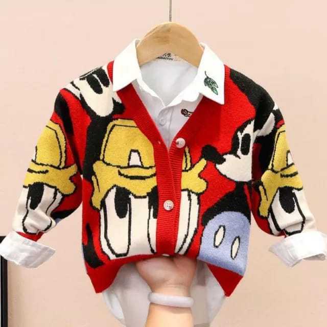 KIKY SWEATER BOY/SWEATER ANAK LAKI LAKI IMPORT/BAJU ANAK LAKI LAKI MOTIF LENGAN PANJANG/JACKET RAJUT