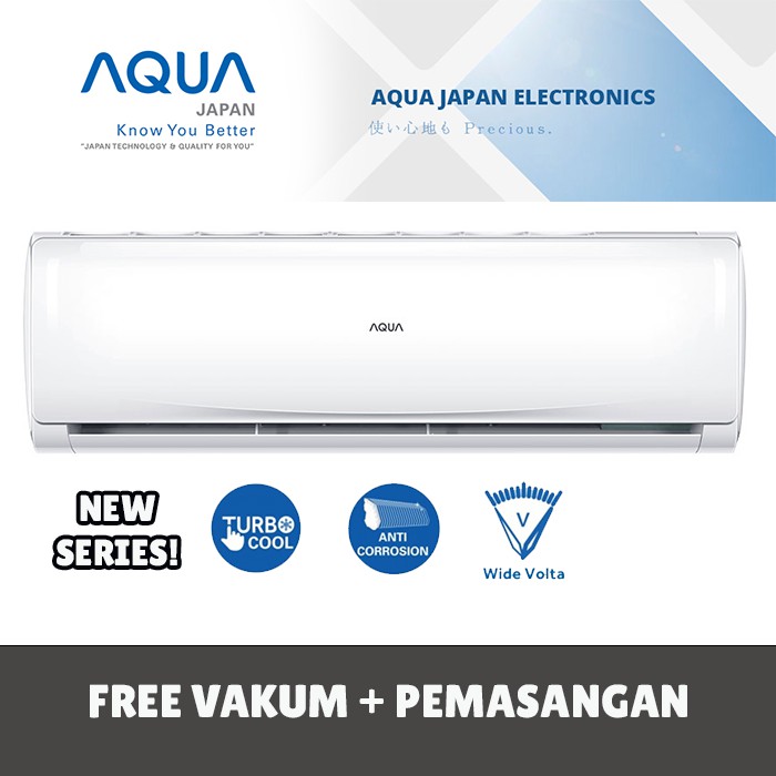 AC AQUA 1/2 PK - 1 PK AHR LOW WATT + Pemasangan