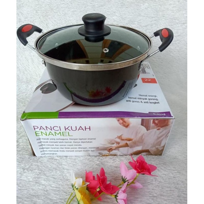 panci kuah GSF 22cm enamel anti lengket