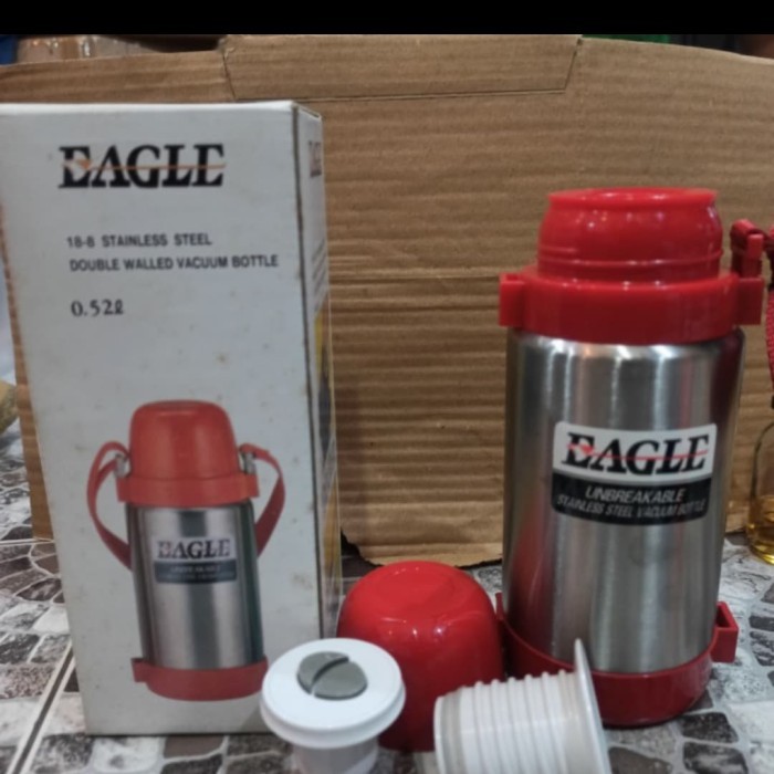 TERMOS AIR STANLESS DOUBLE WALLED VACUM THERMOS EAGLE JWP500 TERMURAH