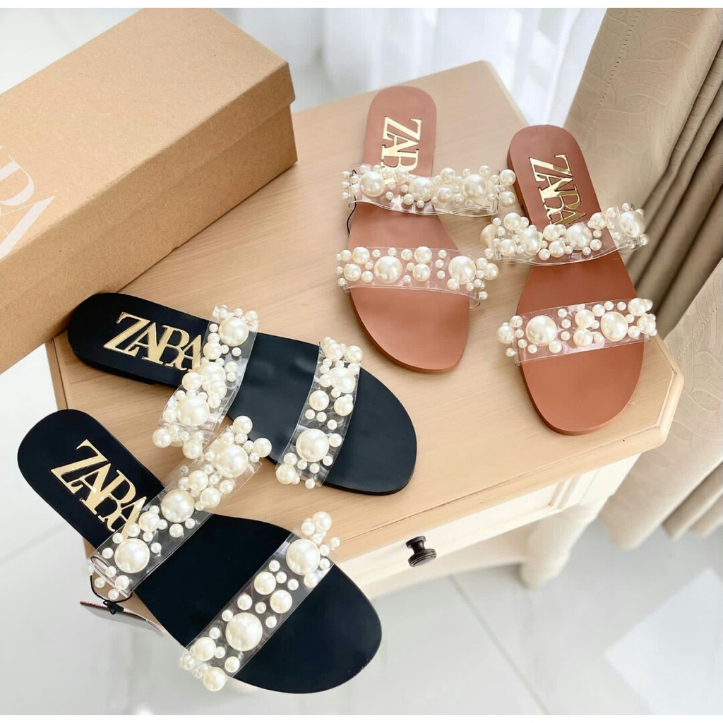 SANDAL WANITA ZS-839  FLAT FREE BOX PAPERBAG