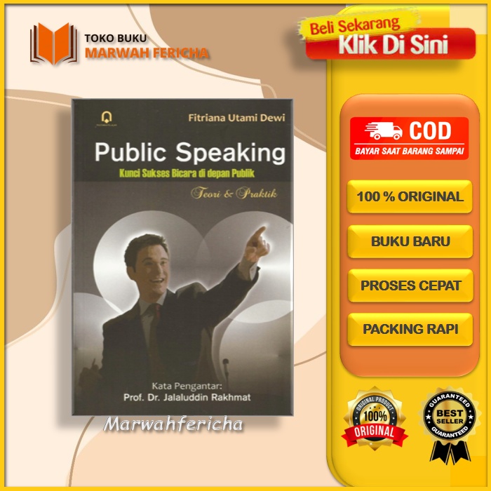 Jual Buku Public Speaking Kunci Sukses Bicara Di Depan Publik Teori Dan