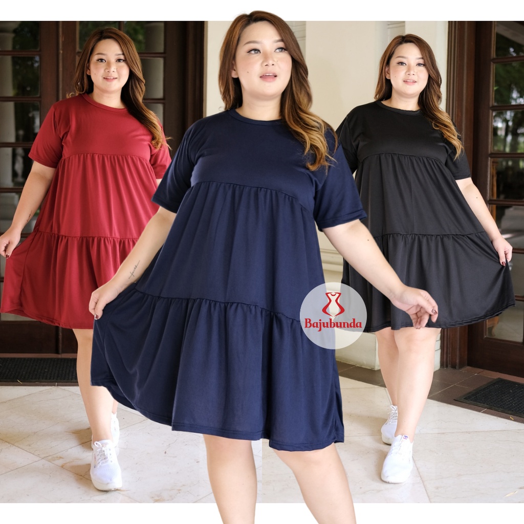 DRESS JUMBO / DRESS BIG SIZE / LD 120 / DRESS WANITA / BAJU WANITA JUMBO / ISMAYA