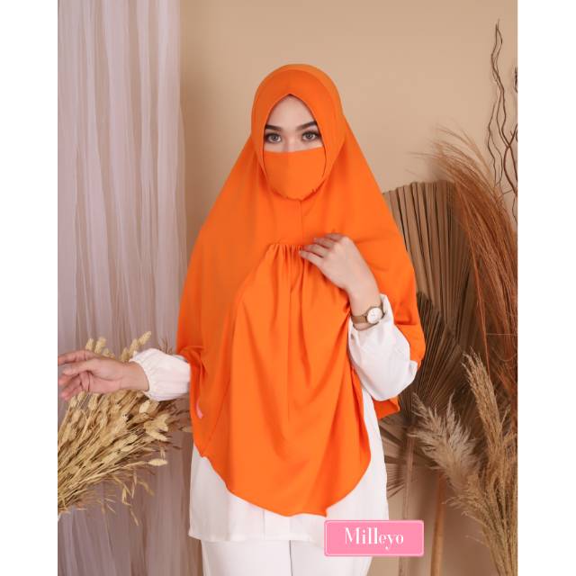 Hijab Niqob /hijab niqob jersi /kekinian