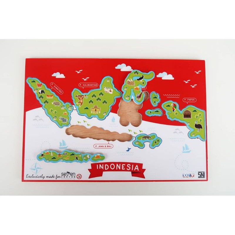 Gambar Peta Indonesia Versi Kartun