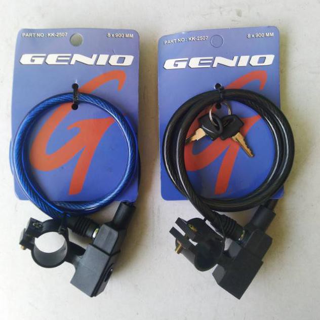 Kunci Sepeda Spiral Merk Genio Kunci Sepeda Spiral Genio