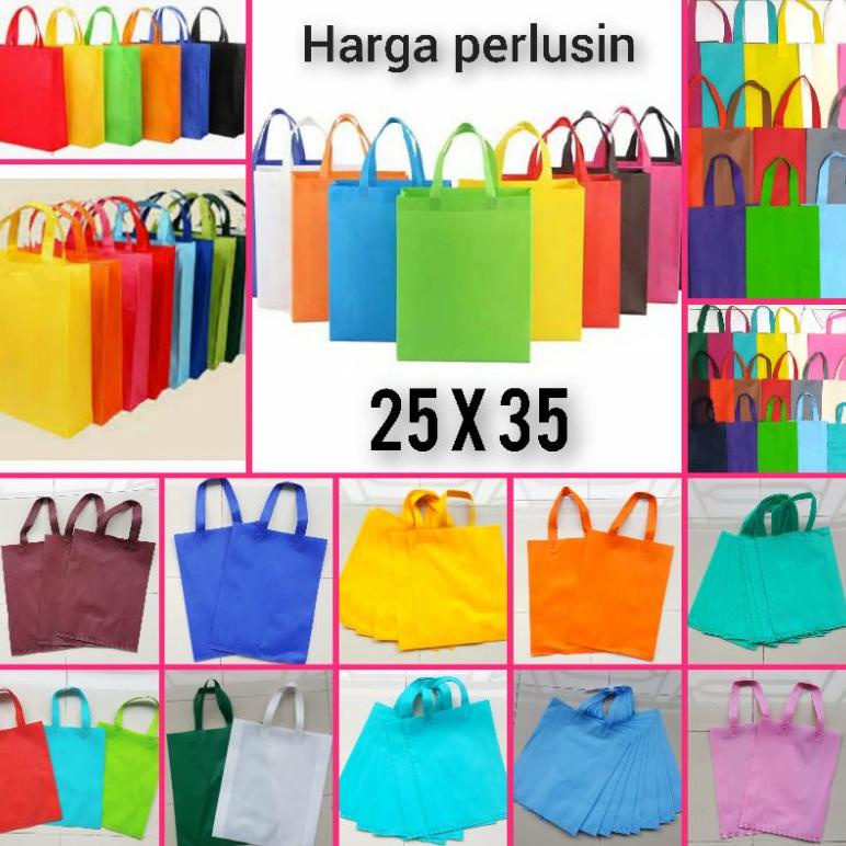 

Tas Spon Bond Tenteng 25X35 Isi 12 Pcs