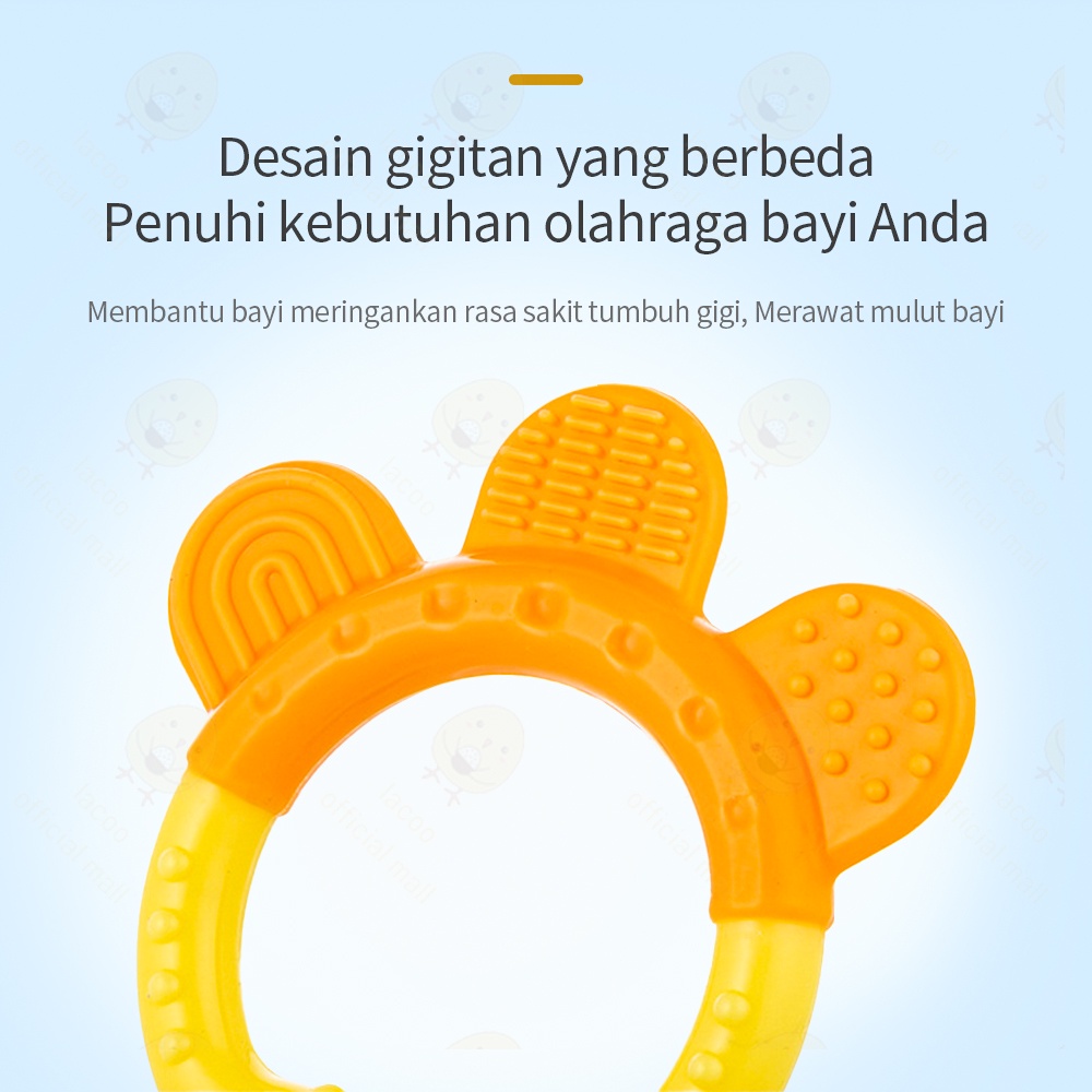 Mainan teether bayi BPA free gigitan bayi bentuk buah