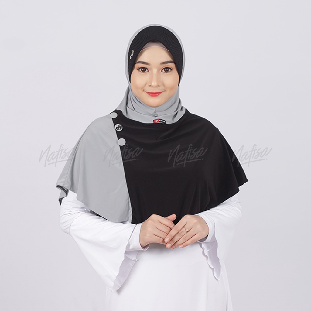 Jilbab Instan Nafisa Alvarita | Hijab Instan Bergo Kerudung Instan Kombinasi Warna-2