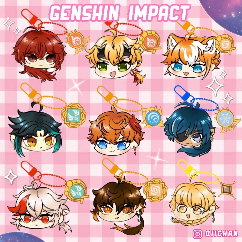 GENSHIN IMPACT ACRYLIC KEYCHAIN