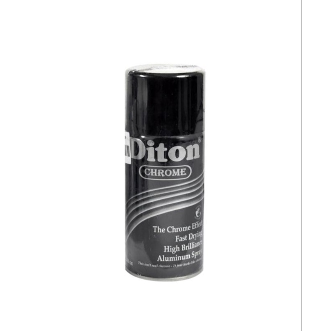 Diton cat semprot crome 309ml/spray paint silver