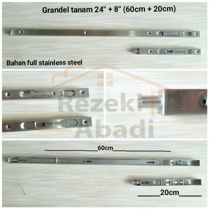 Grendel Tanam / Slot Pintu / 60Cm / Flushbolt