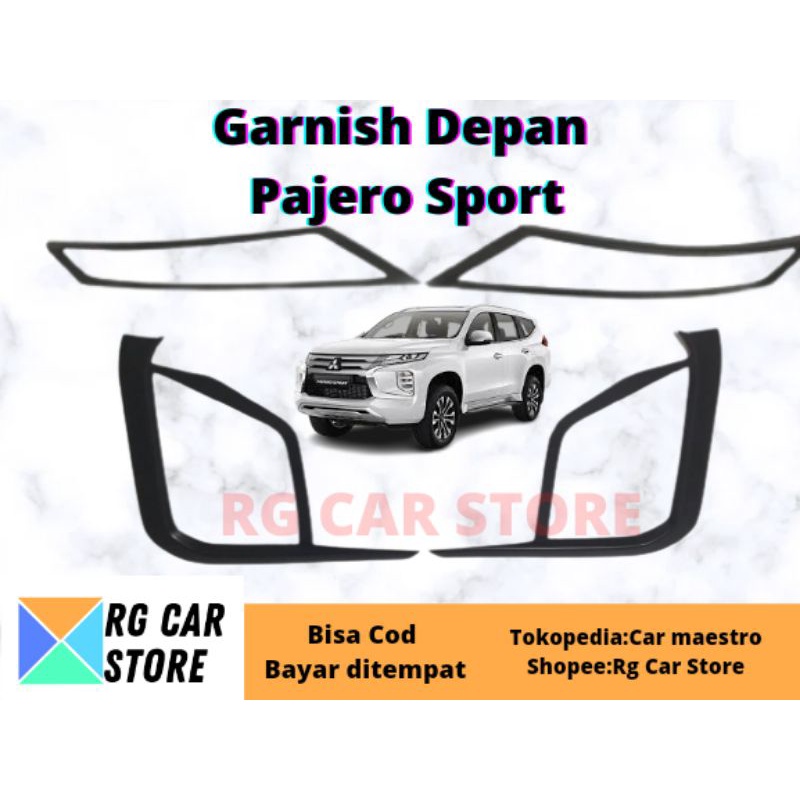 GARNISH PAJERO SPORT 2021 DEPAN BELAKANG-GARNIS LAMPU PAJERO 2021 DEPAN BELAKANG