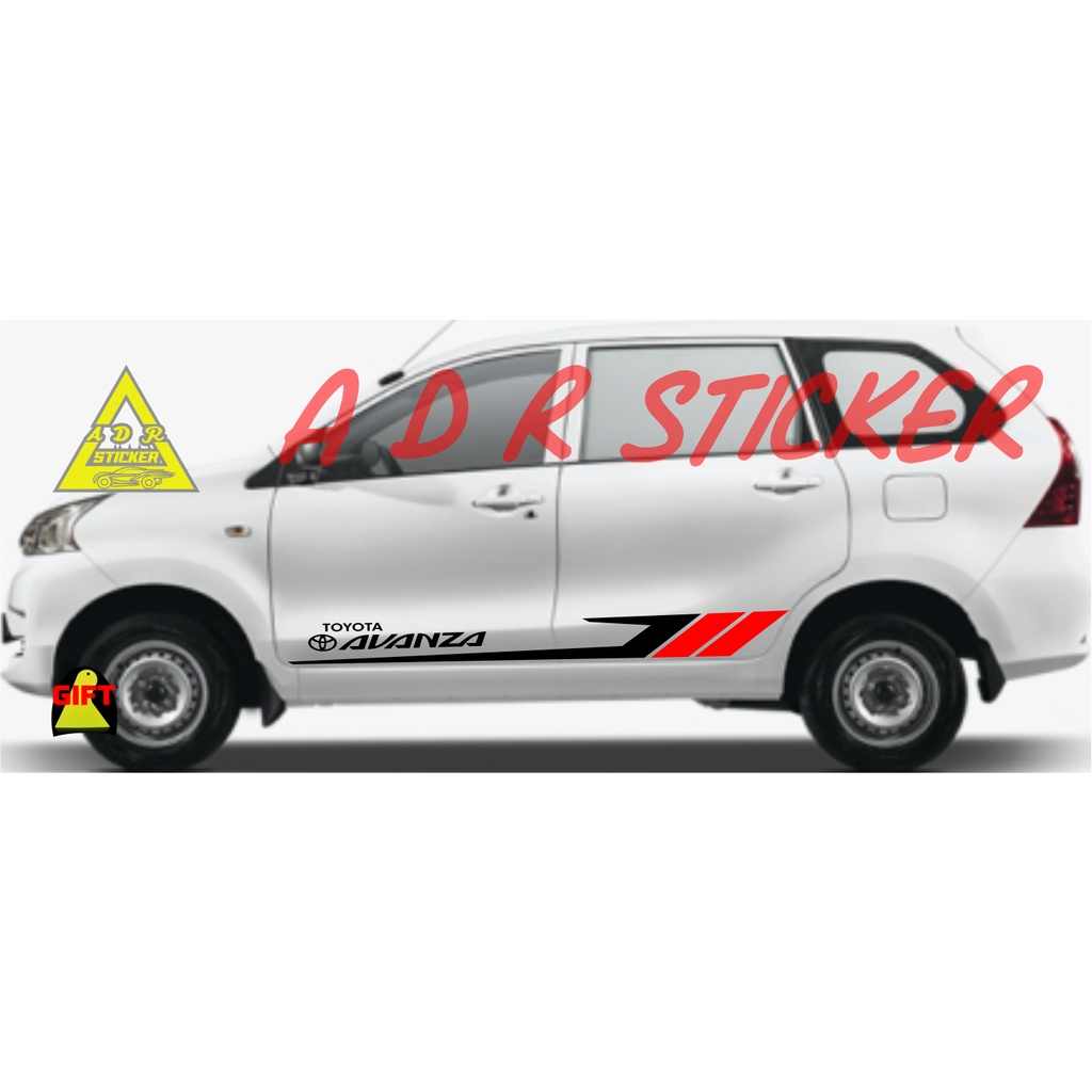 TERBARU STICKER STIKER MOBIL AVANZA STICKER LIST SISI SAMPING MOBIL TOYOTA AVANZA