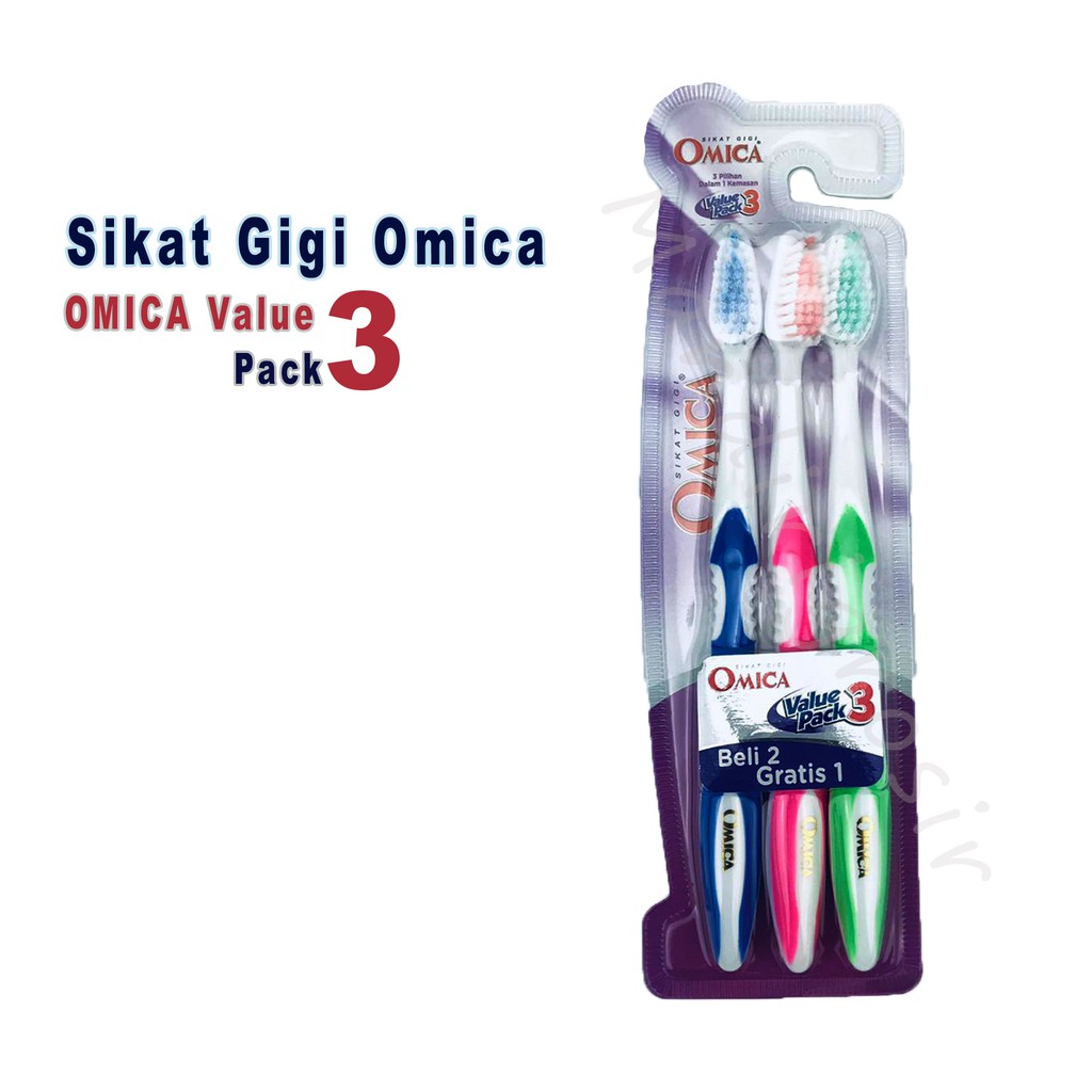 Sikat Gigi * Omica * Value * Pack 3