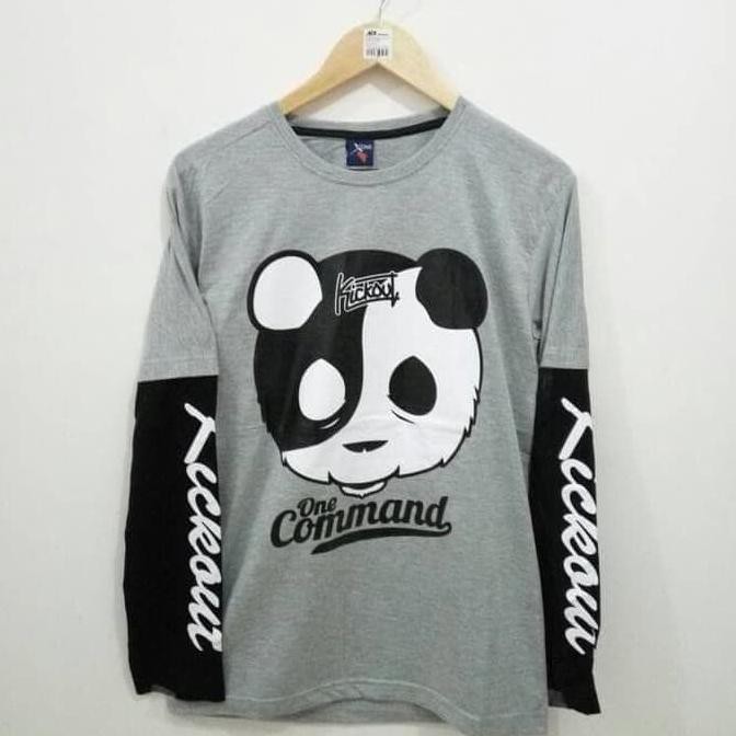  PROMO baju  kaos lengan panjang panda  kickout apparel 