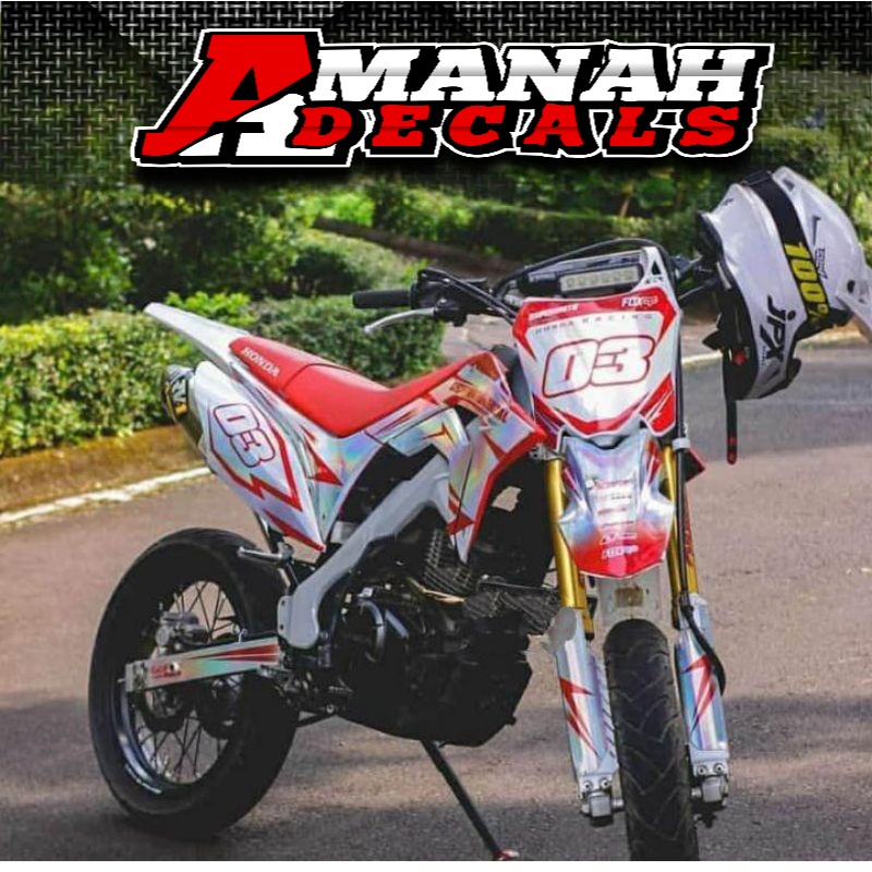 DECAL STICKER HOLOGRAM CRF 150L,KLX, DTRACKER, WR155 FULL BODY (Bahan Max decal)cod