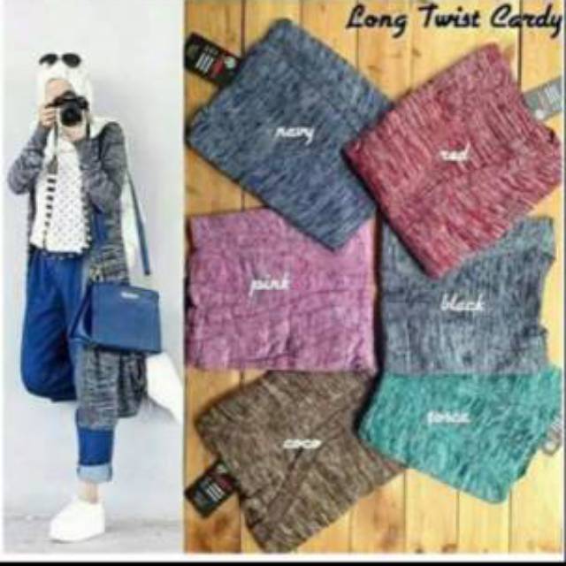 ATASAN RAJUT WANITA !!!TERMURAH!!! LONG CARDY TWISTER!!cardigan wanita