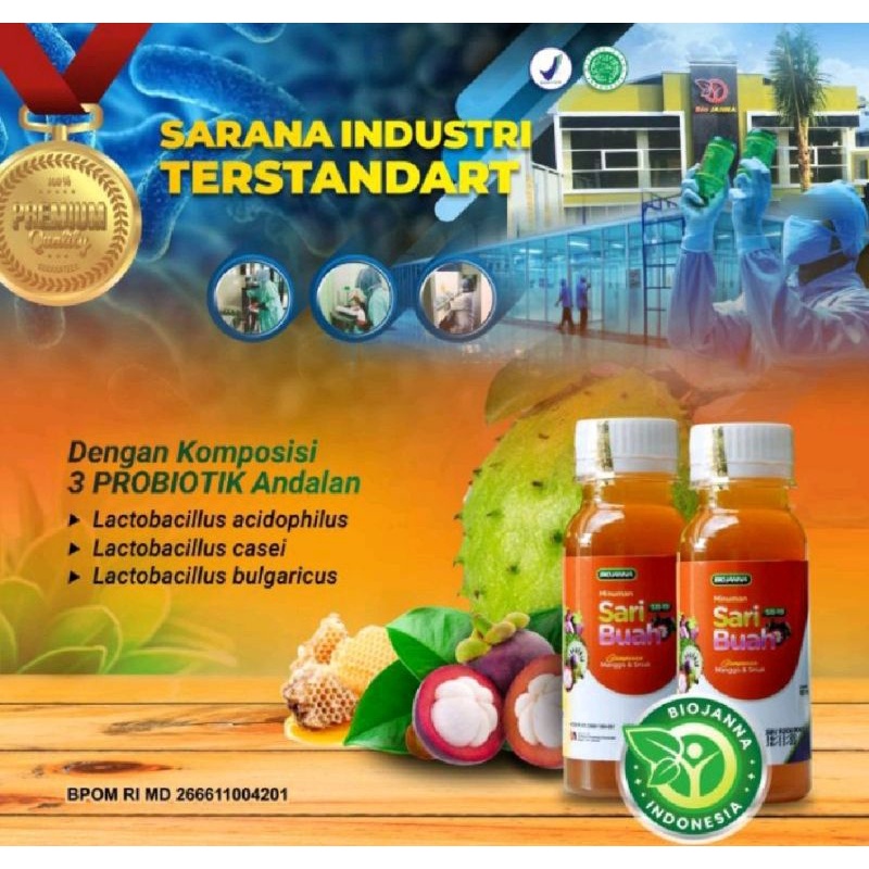 Sari Buah Probiotik Biojanna