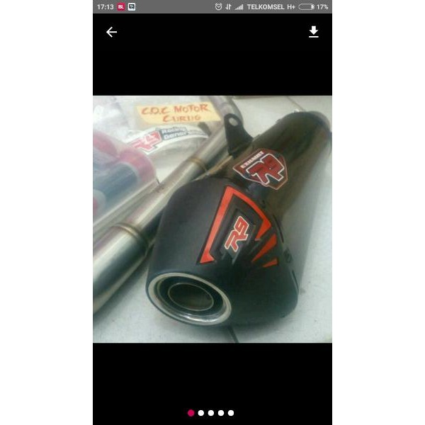 Knalpot Racing R9 Racing Generation Original Assen Black Honda Supra 150 Gt-r Gtr